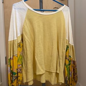 Cream and yellow shirt